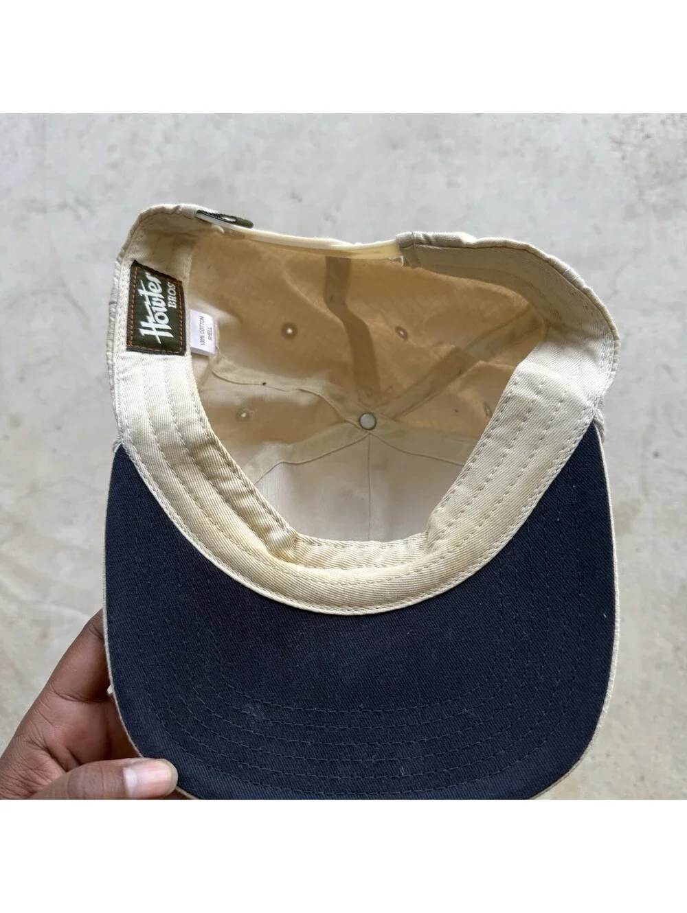 Howler Bros Hat Cap Snap Back Mens One Size Beige Texas Shaka Rope Graphic